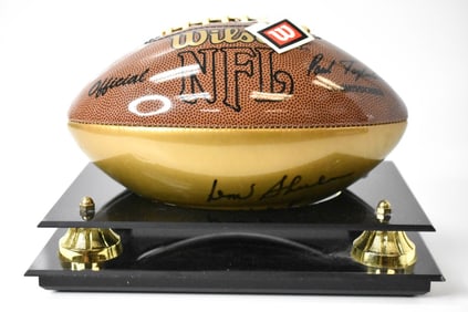 Don Shula Autographed Gold Panel Football