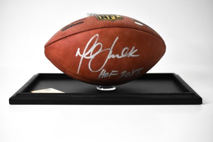 Marshall Faulk Autographed Football