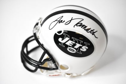 Jets Autographed Mini Helmet Joe Namath