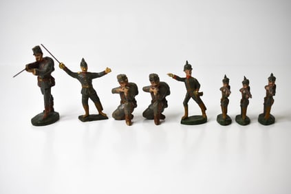 8 WWI Prussian Composition Soldiers