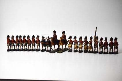 22 Elastolin Composition Marching Highlanders