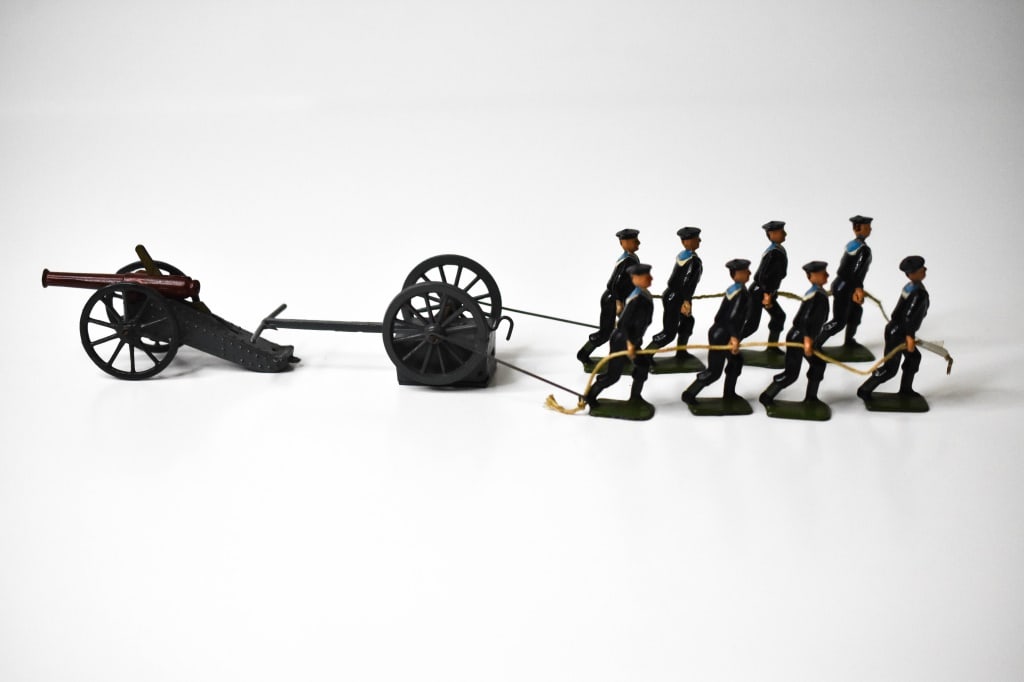 Britains Lead British Navy Cannon Team (1 of 4)