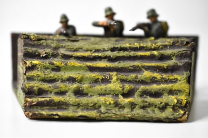 Lineol Composition German Army Soldiers w Trench