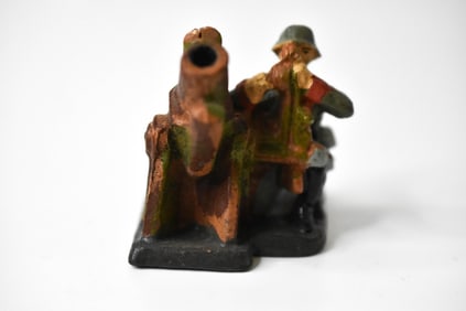 Elastolin Composition German Army Mortar