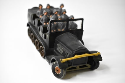 German Tipp Co Tin Wind Up Troop Carrier