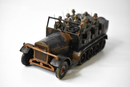 German Tin Plate Tipp Co Troop Carrier