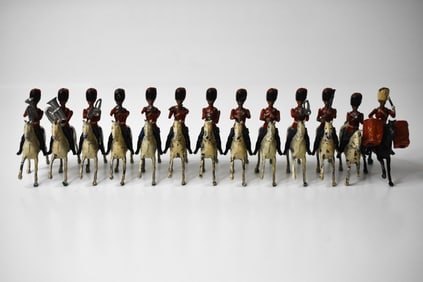 Britains Lead Scots Greys Band Mounted