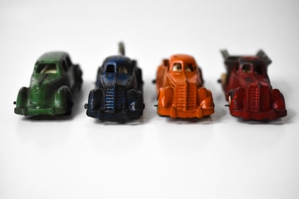 4 Hubley Cast Iron Vehicles