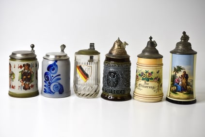 6 German Austrian Beersteins