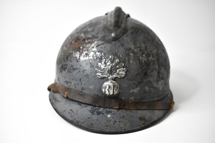 WWI French Army Adrian Steel Helmet