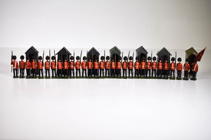 Britains Lead Guards with Sentry Boxes