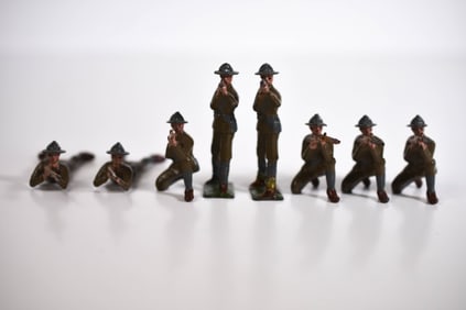 Britains Lead Firing WWI US Army Soldiers