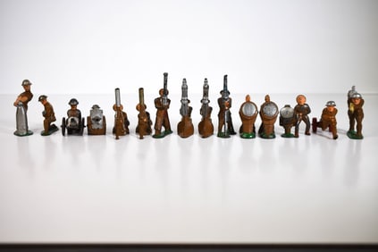 Barclay Manoil Artillery Cannon Soldiers