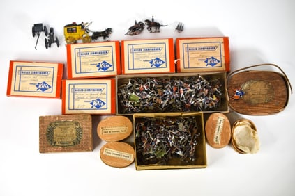 Large Lot of German Lead Flats