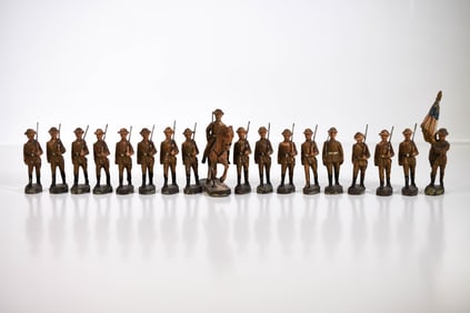 Elastolin Composition 2.25 Inch US Soldiers