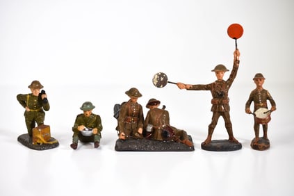 Lineol Composition British US Soldiers