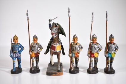 Elastolin Composition Knights