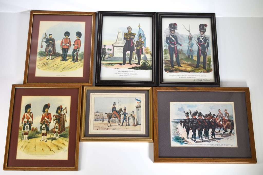 16 Small Framed Napoleonic Soldier Prints (1 of 15)