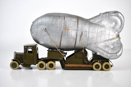 Britains Army Lorry w Balloon Air Barrage