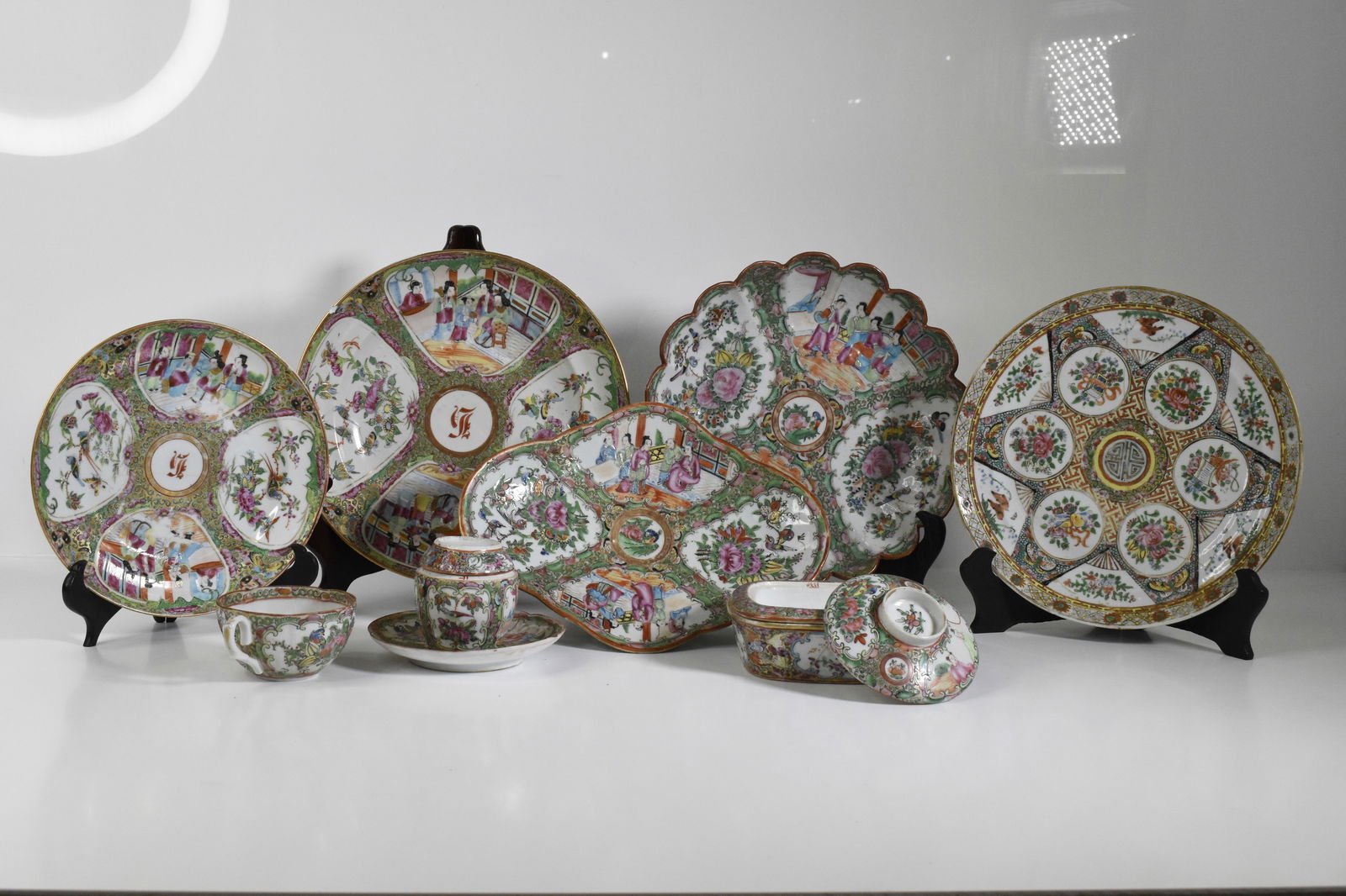 Antique Chinese Rose Medallion Porcelain (1 of 13)