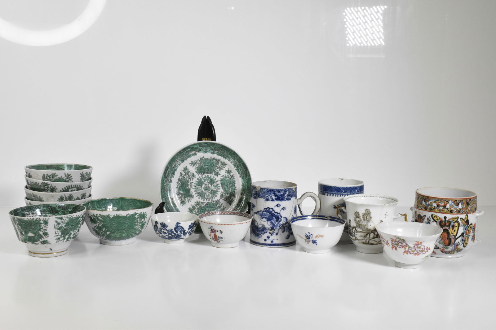 Antique Chinese Porcelain Grouping 18th & 19th C (1 of 14)