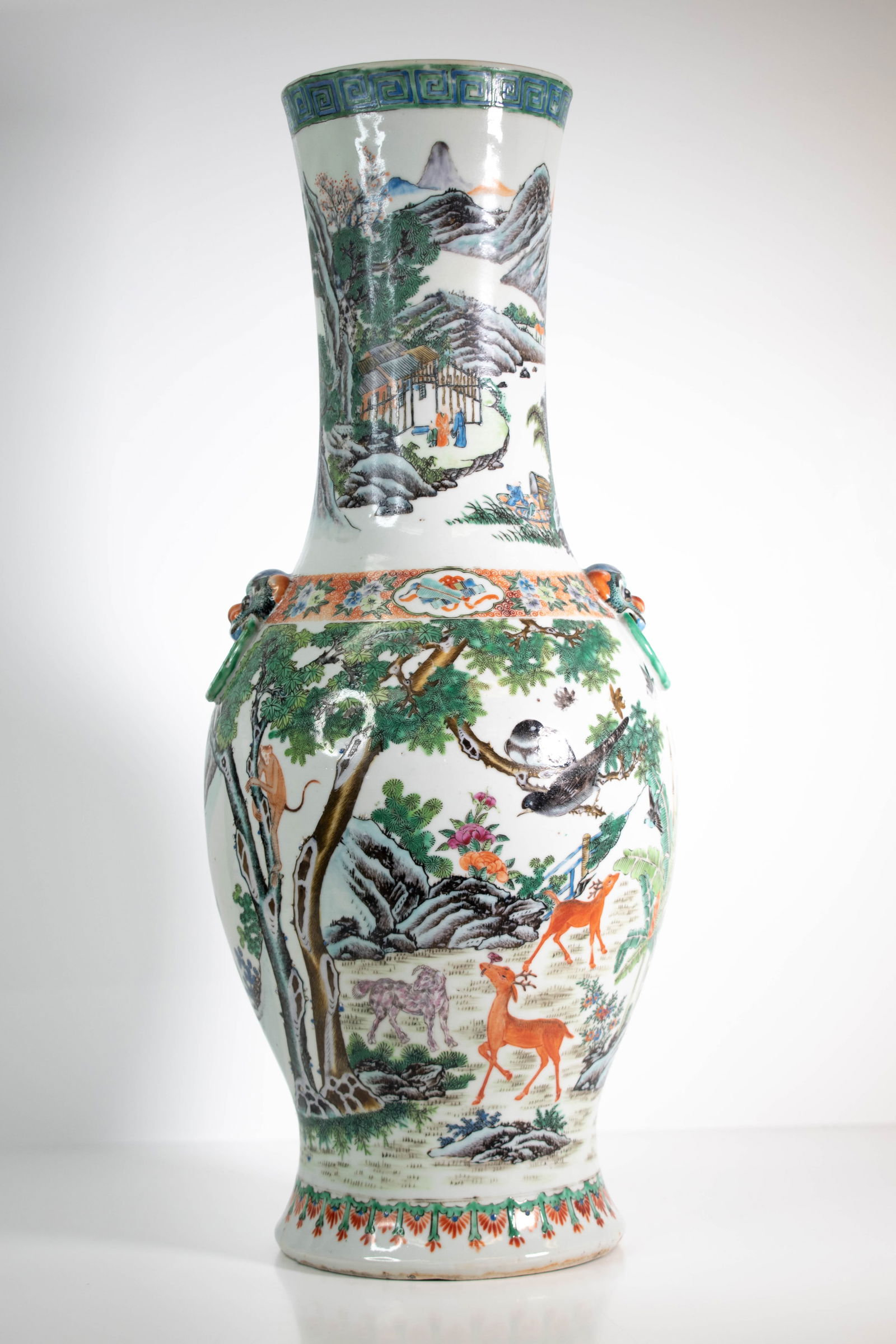 Chinese Famille Verte Porcelain Vase (1 of 20)