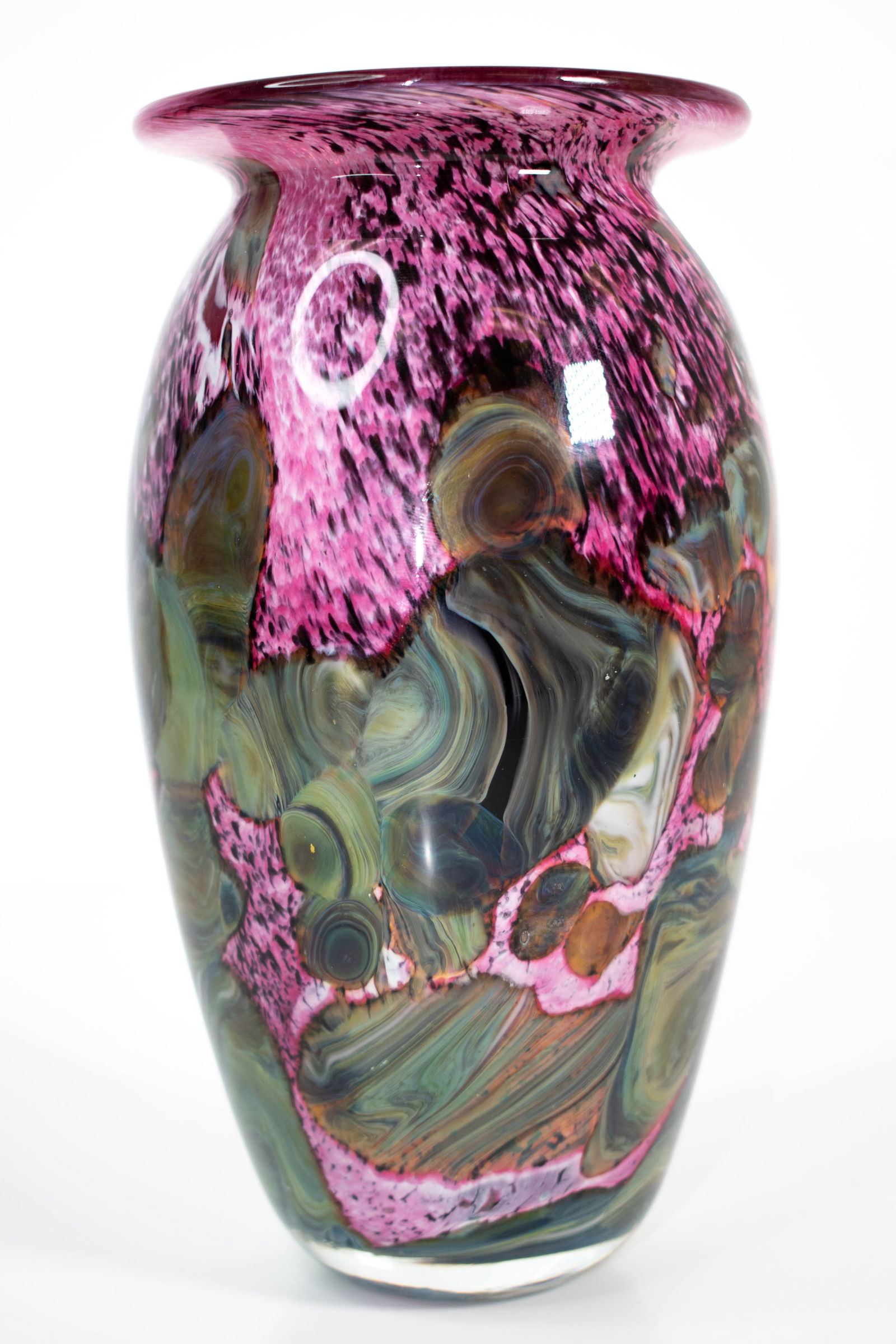 Robert Eickholt Signed Art Glass Vase (1 of 16)
