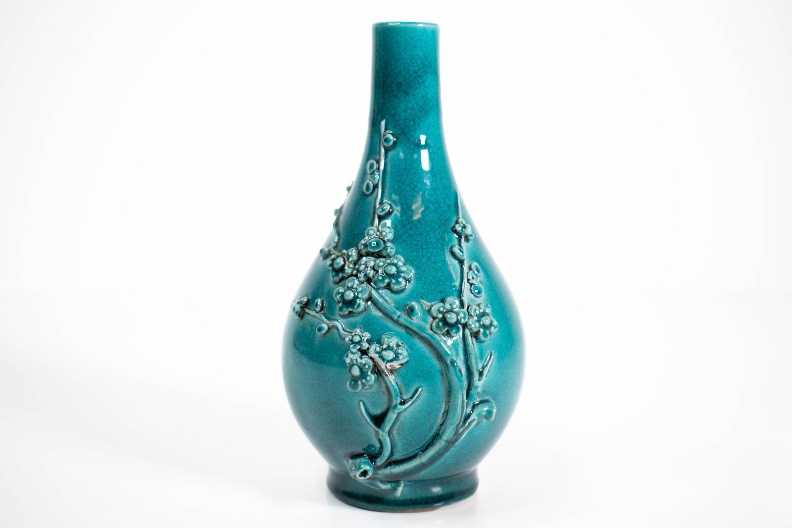 Antique Chinese Crackle-Glazed Decorated Vase (1 of 8)