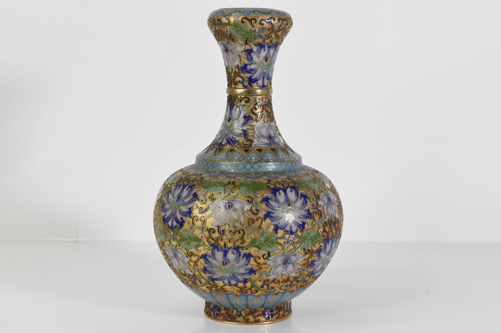 Antique Cloisonne Enamel Decorated Vase (1 of 6)