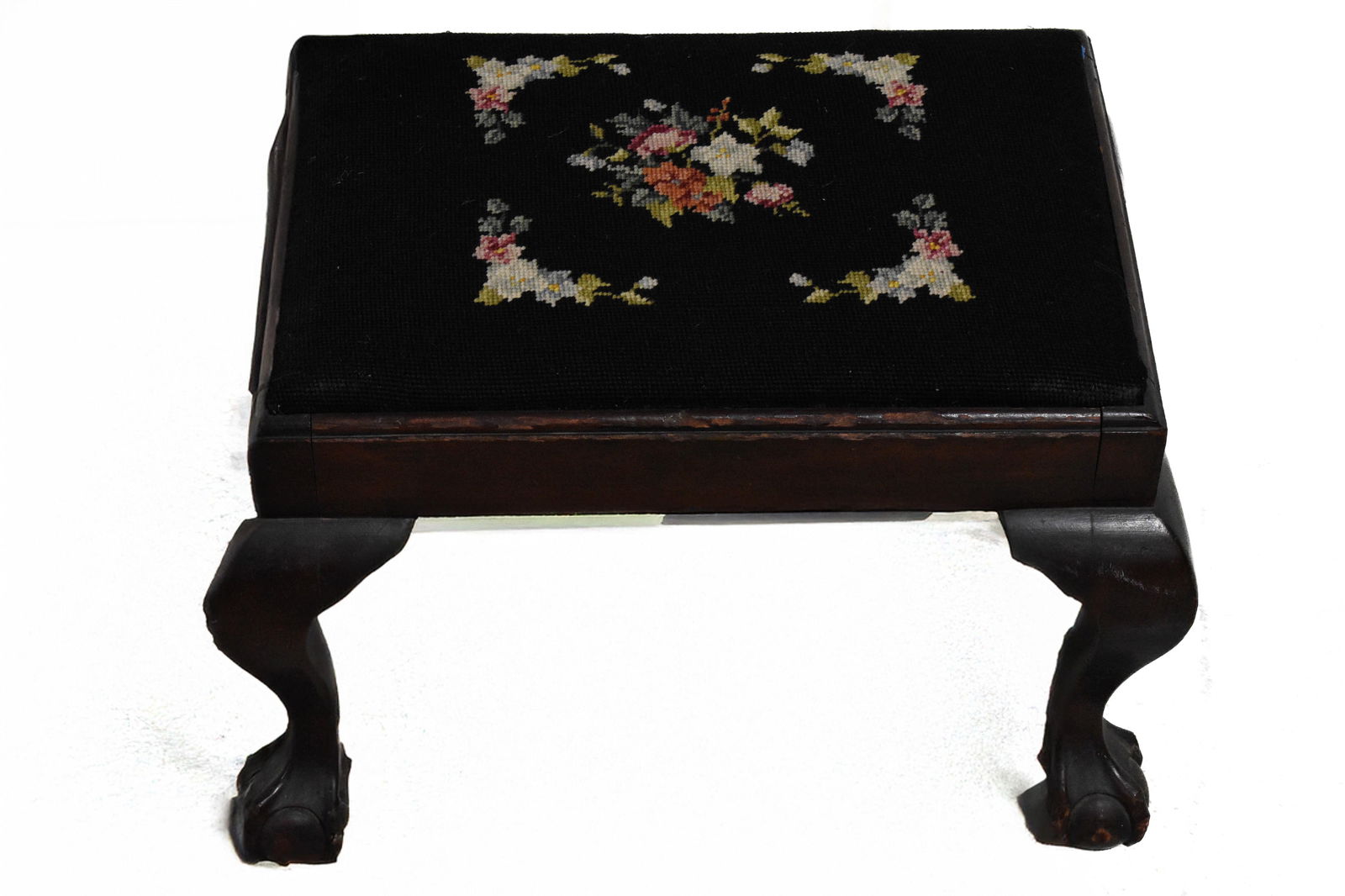 Antique Chippendale Style Stool or Bench (1 of 3)