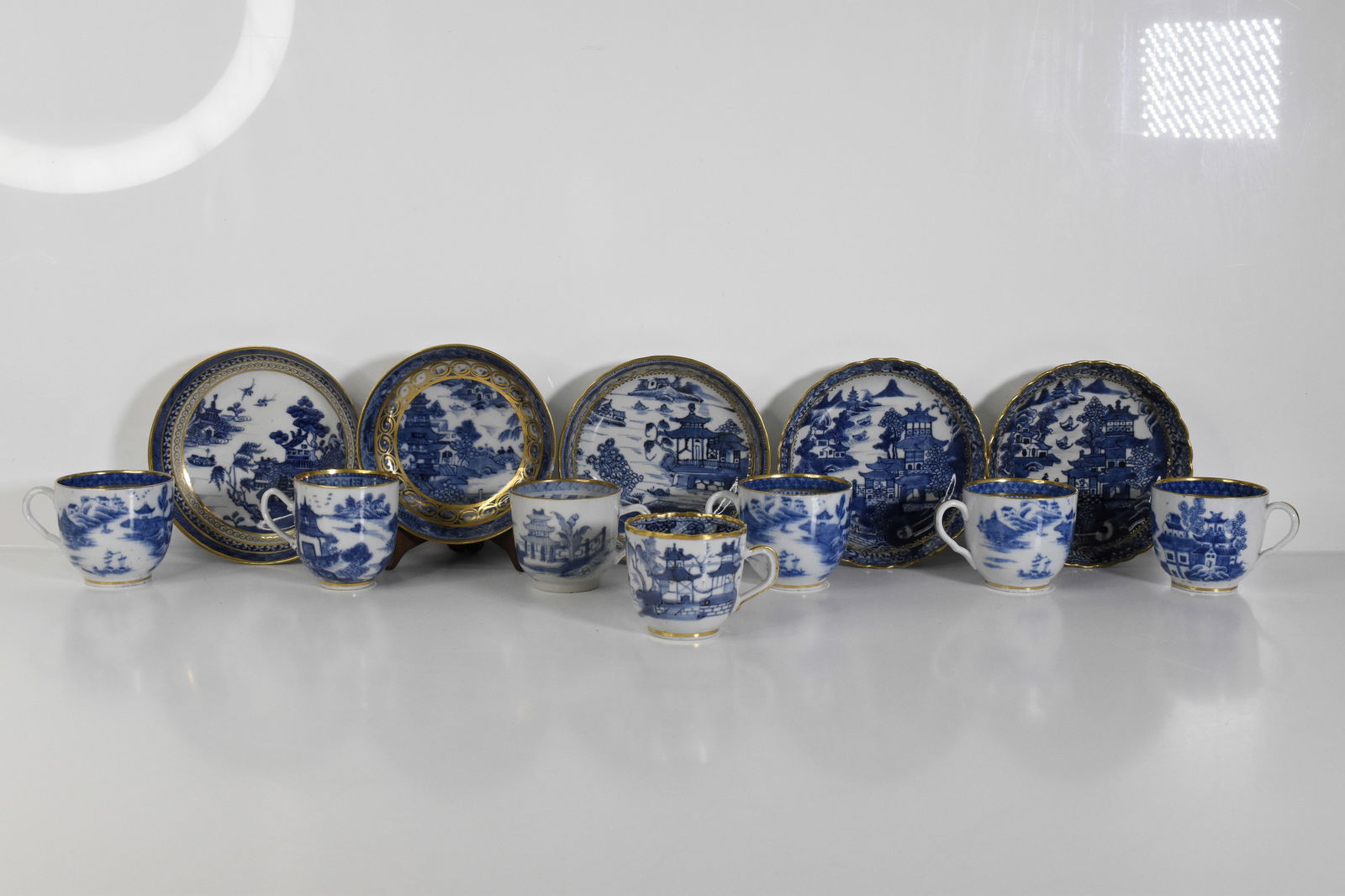 Antique Chinese Nanking Porcelain Collection: Includes a collection of antique Chinese Nanking Porcelain Approximately 6"W