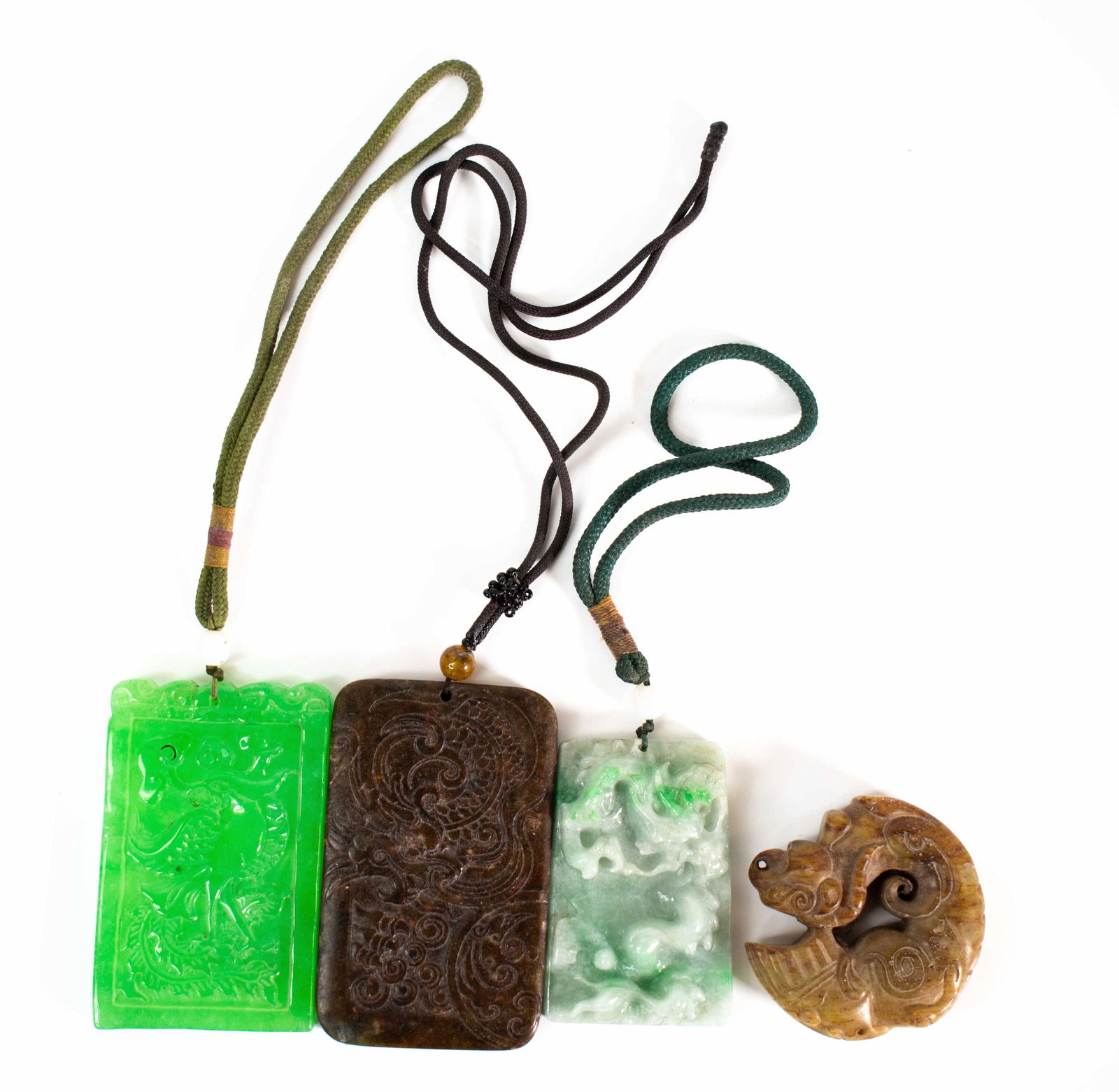 Chinese Jade Carved Pendant Necklaces (1 of 7)