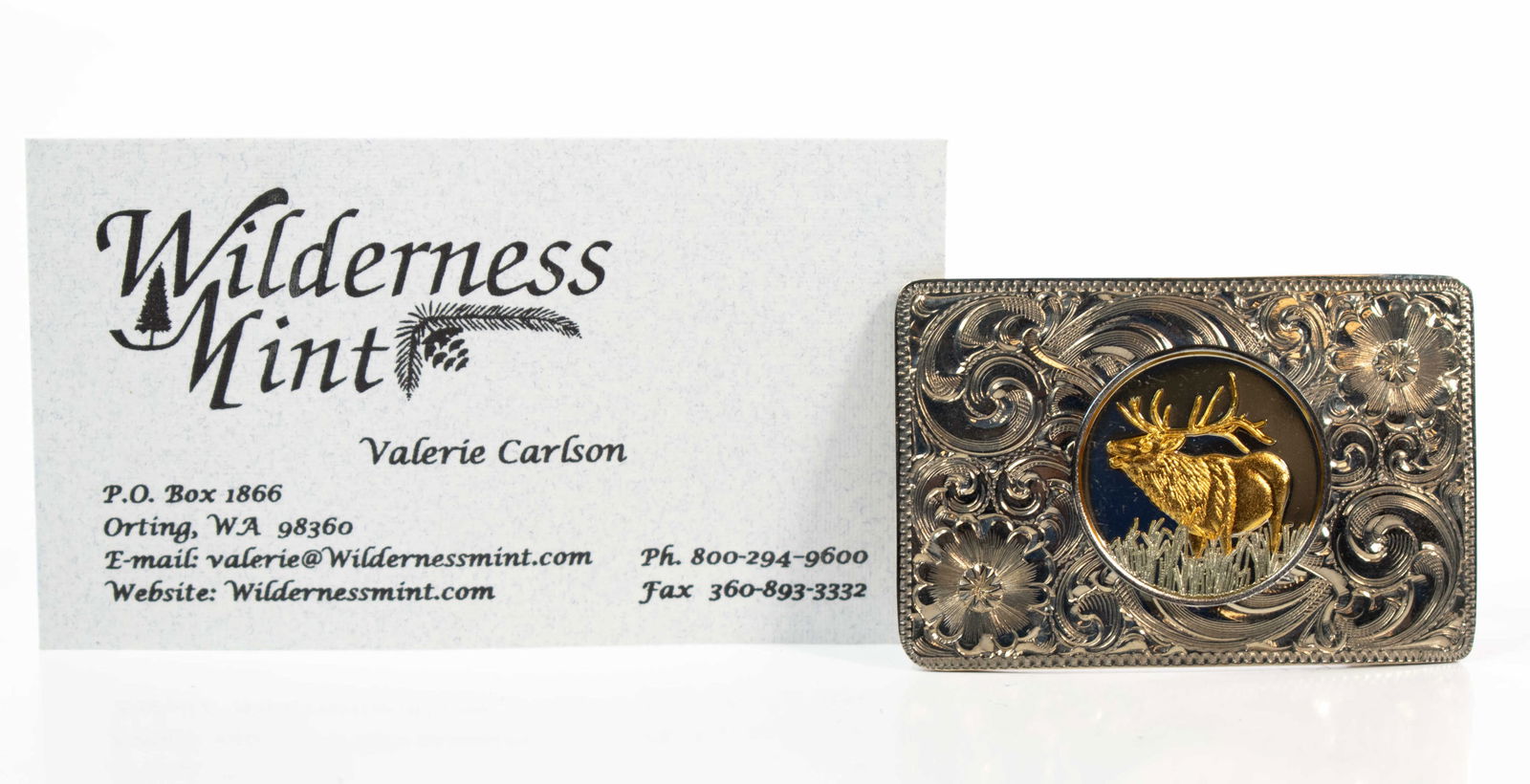 Wilderness Mint Belt Buckle: ****We Offer In-House Shipping*** Approximately 2.5"L