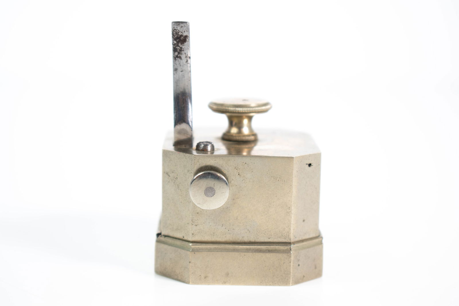 Bloodletting Spring Lancet 19th Century Hallmarked: An early scientific device. Hallmarked, funtional, be careful! Silver content unknown. ****We Offer In-House Shipping*** Approximately 1"H 1.5”W