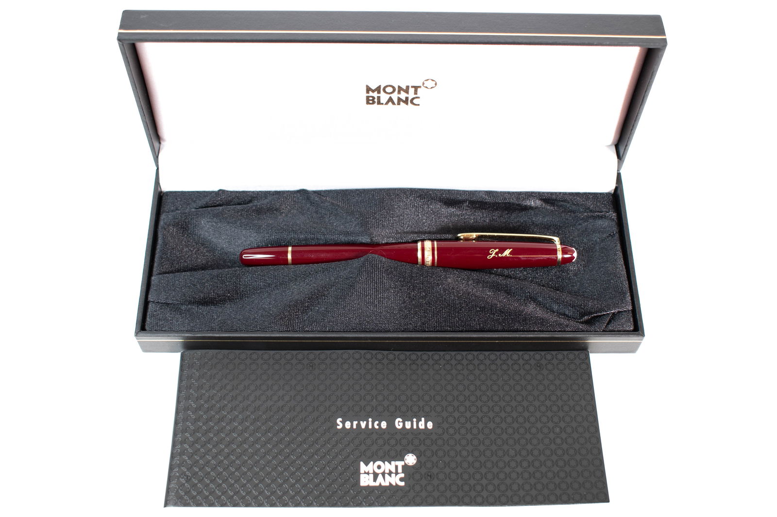 Mont Blanc Pen 14K 585 Gold Nib in Box: Comes with Box and accompanying booklet. Untested, very clean. Box length 8" ****We Offer In-House Shipping***