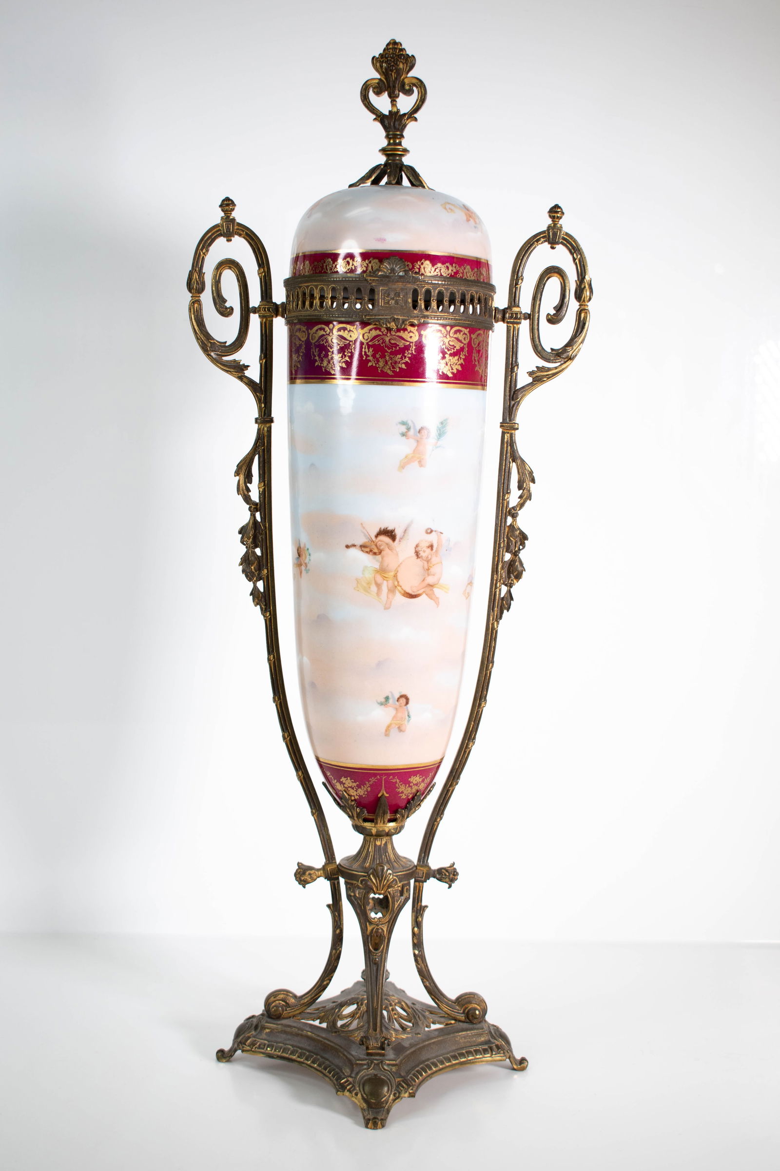 Antique French Bronze Mounted Urn or Garniture (1 of 7)