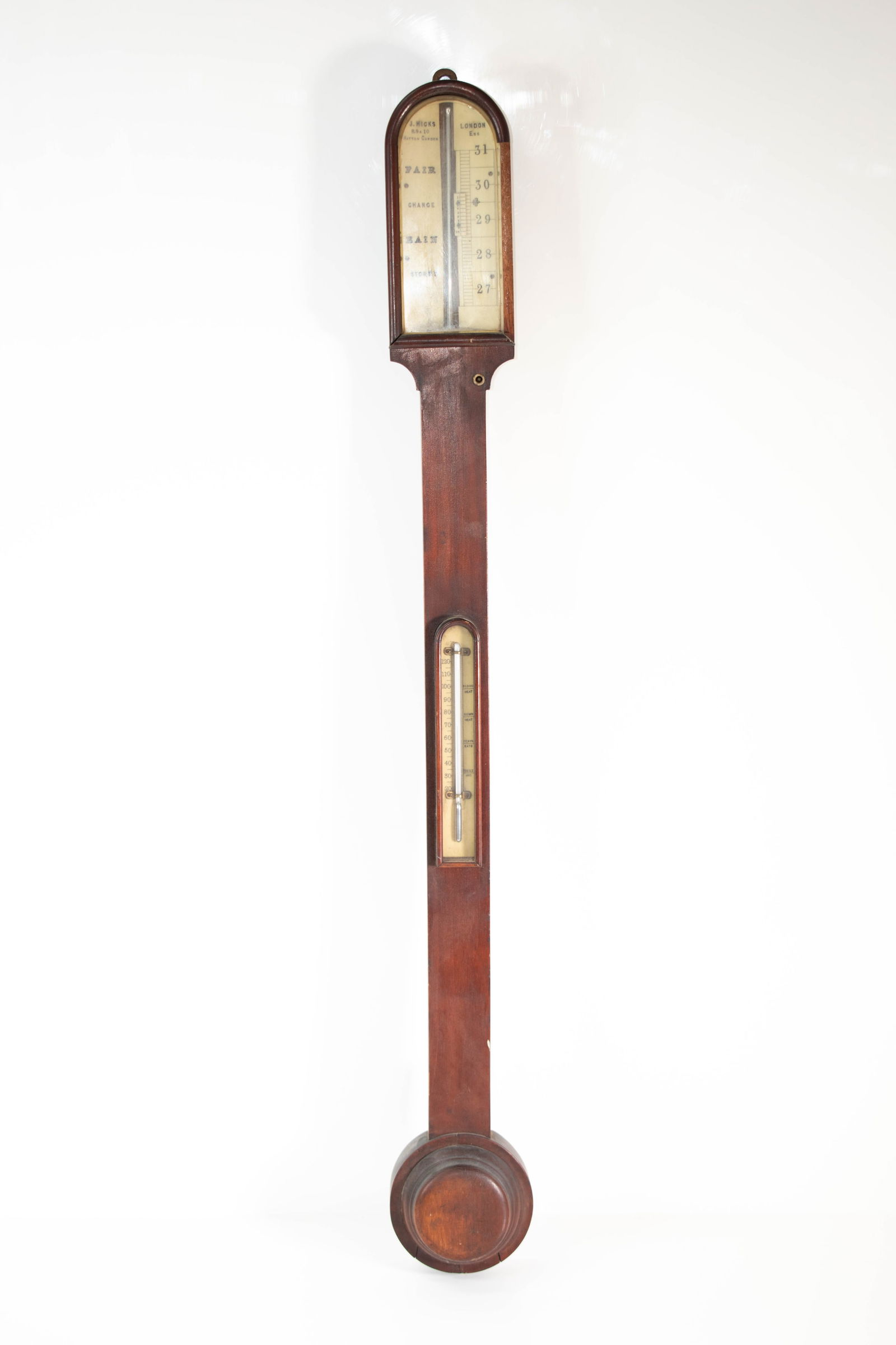 J. Hicks London Stick Barometer Circa 1860 (1 of 5)