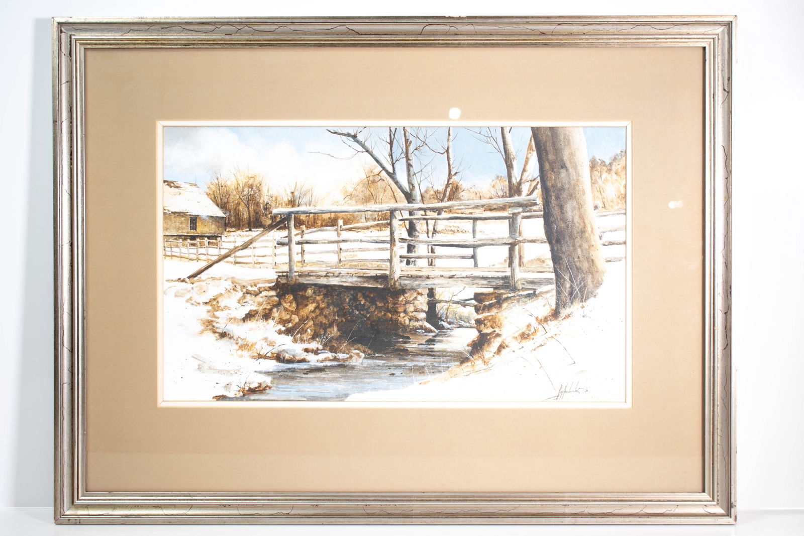 Ray Hendershot Watercolor Landscape 1931-2019: A nice watercolor by well listed artist dated 1976. Height 20" Length 27" ****We Offer In-House Shipping***