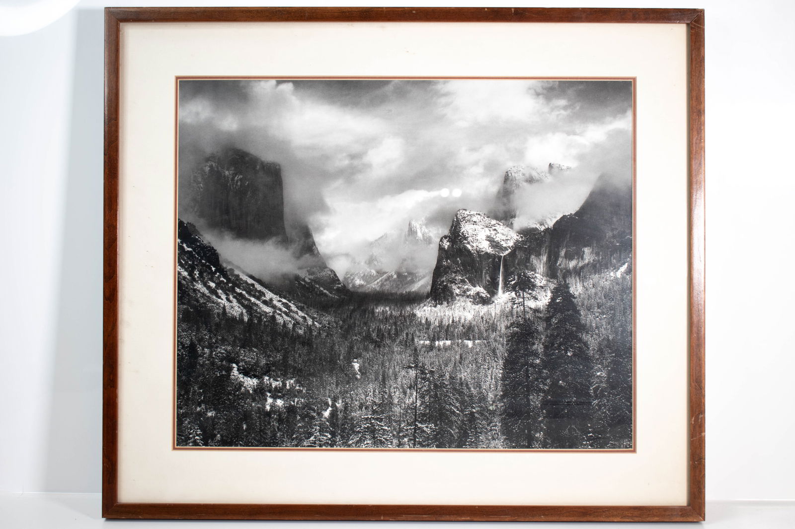 Ansel Adams Yosemite 'Clearing Winter Storm': In the manor of or after Ansel Adams. Height 21" Length 24.5" ****We Offer In-House Shipping***