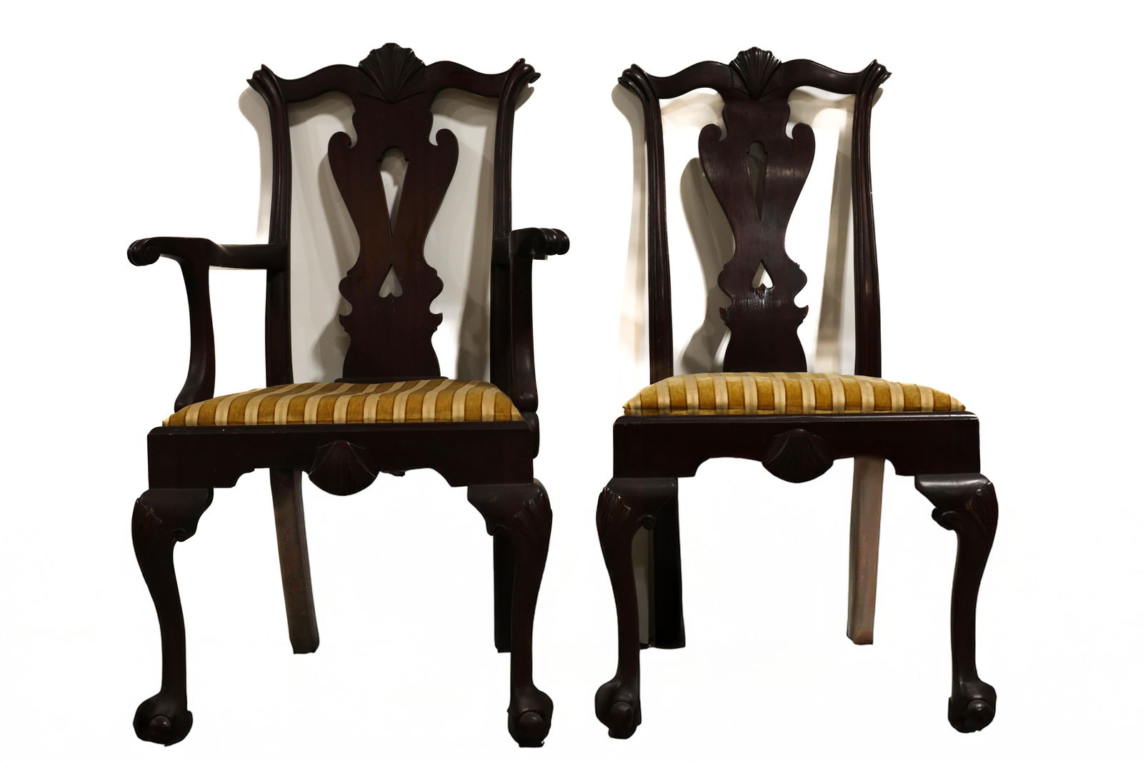 Antique Chippendale Mahogany Chairs (1 of 20)