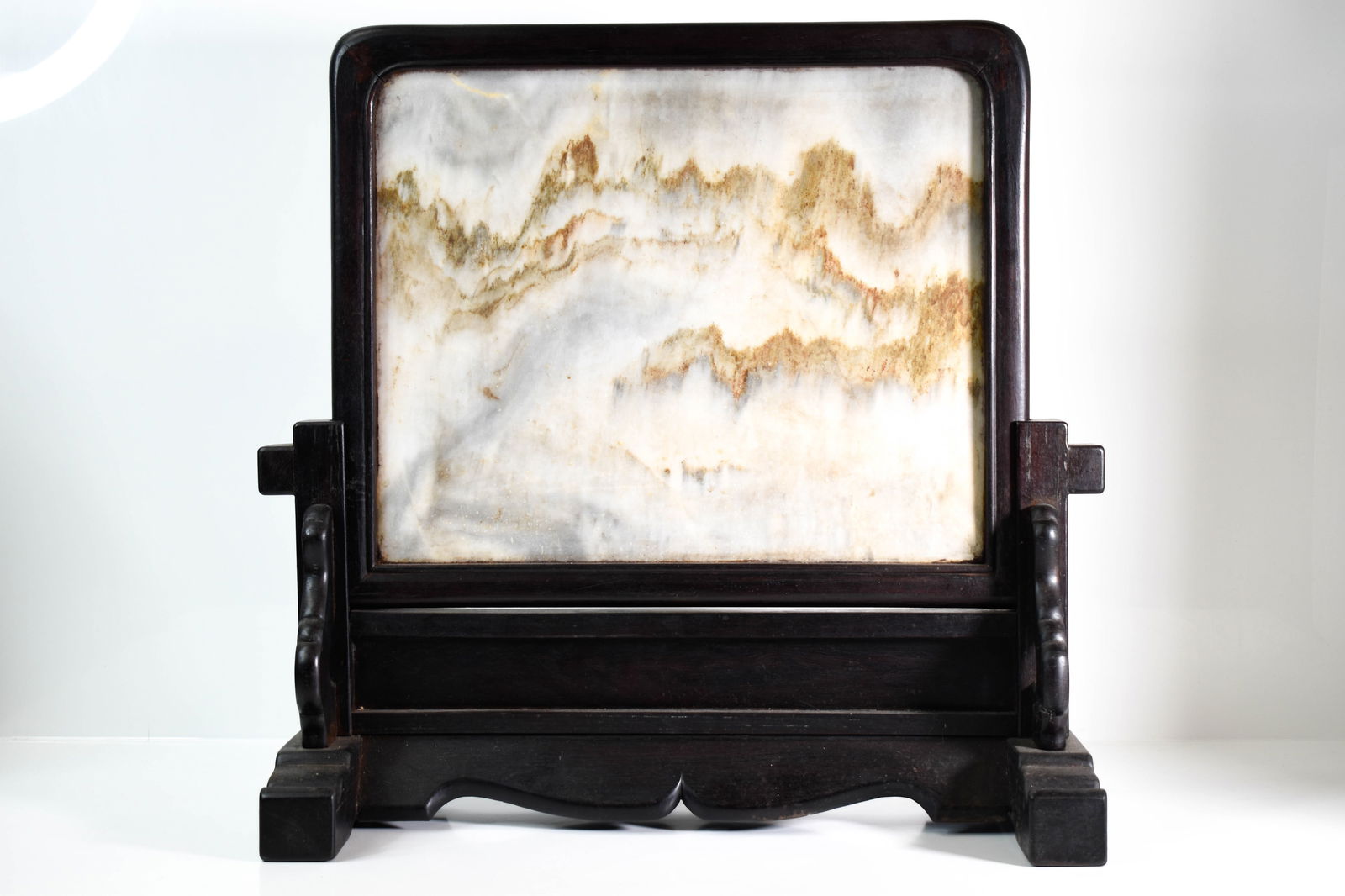 Antique Chinese Dali Marble Table Screen (1 of 5)