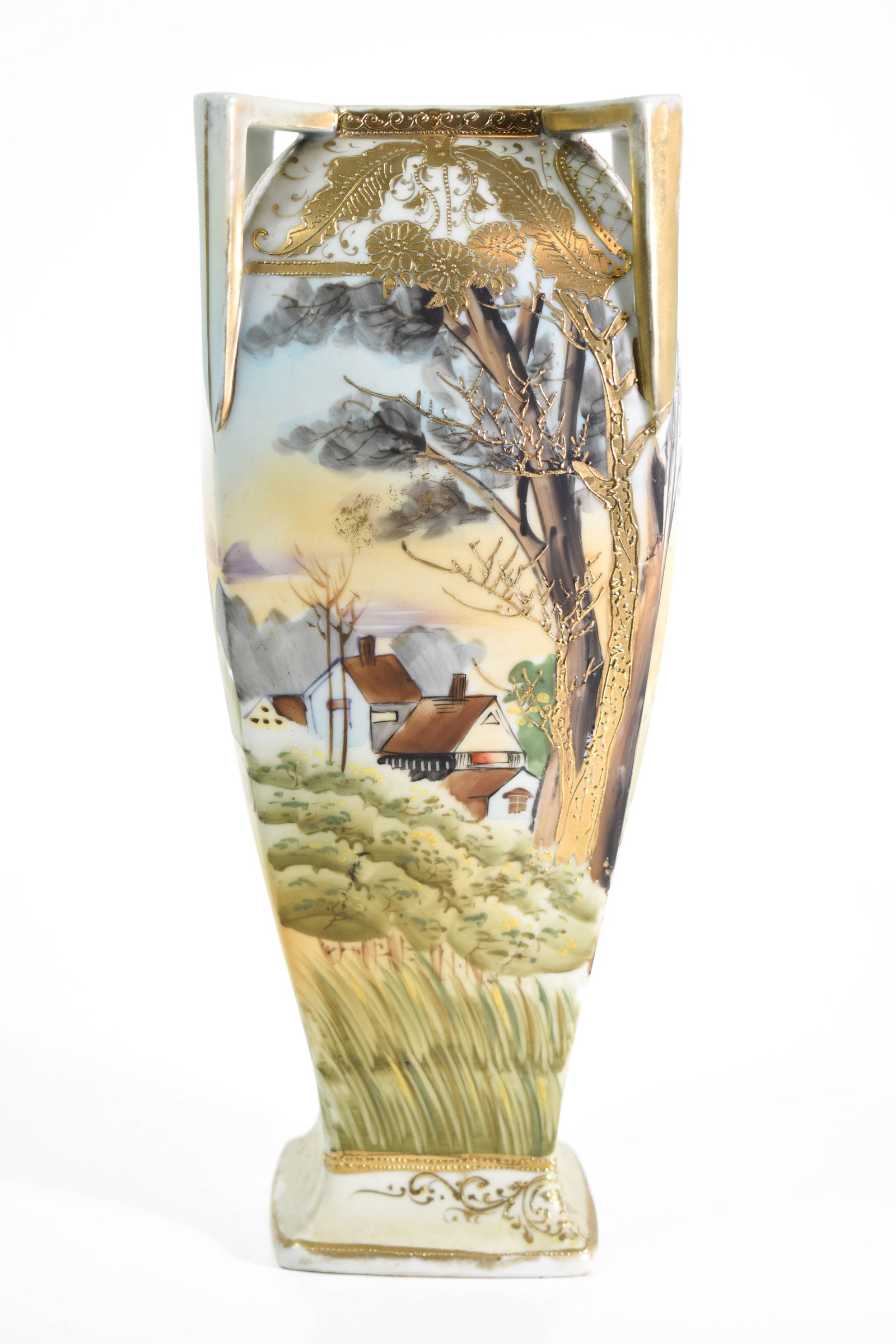 Japanese Imperial Nippon Vase: Height 13.5" ****We Offer In-House Shipping***