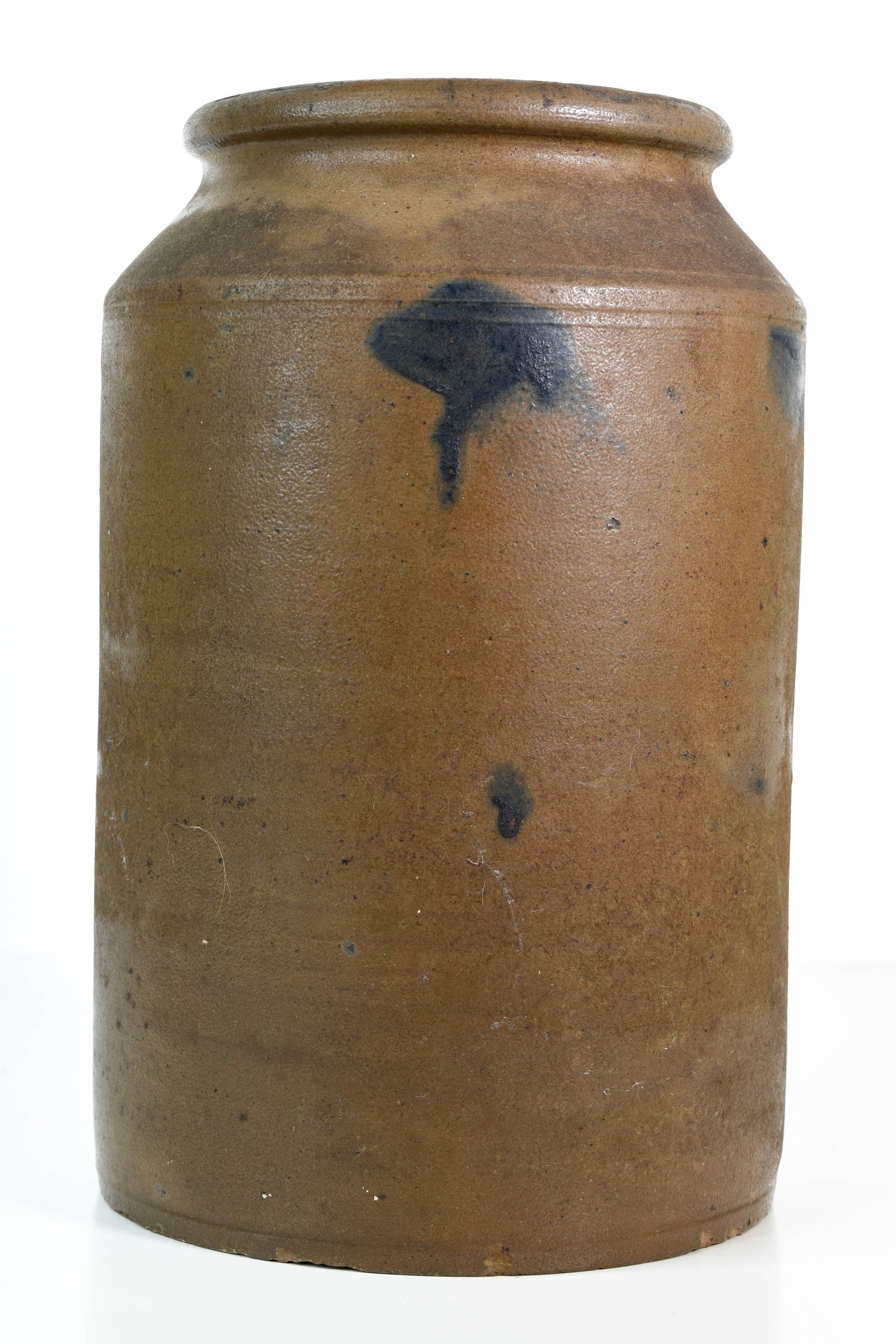 Antique Blue Decorated Stoneware Crock (1 of 8)