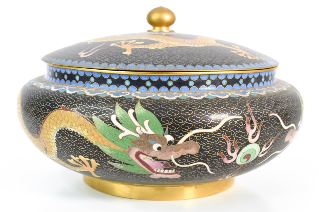 Chinese Cloisonne Lidded Box (1 of 5)