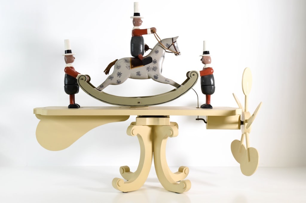 Large Russell Snow Tramp Art Whirligig (1 of 10)