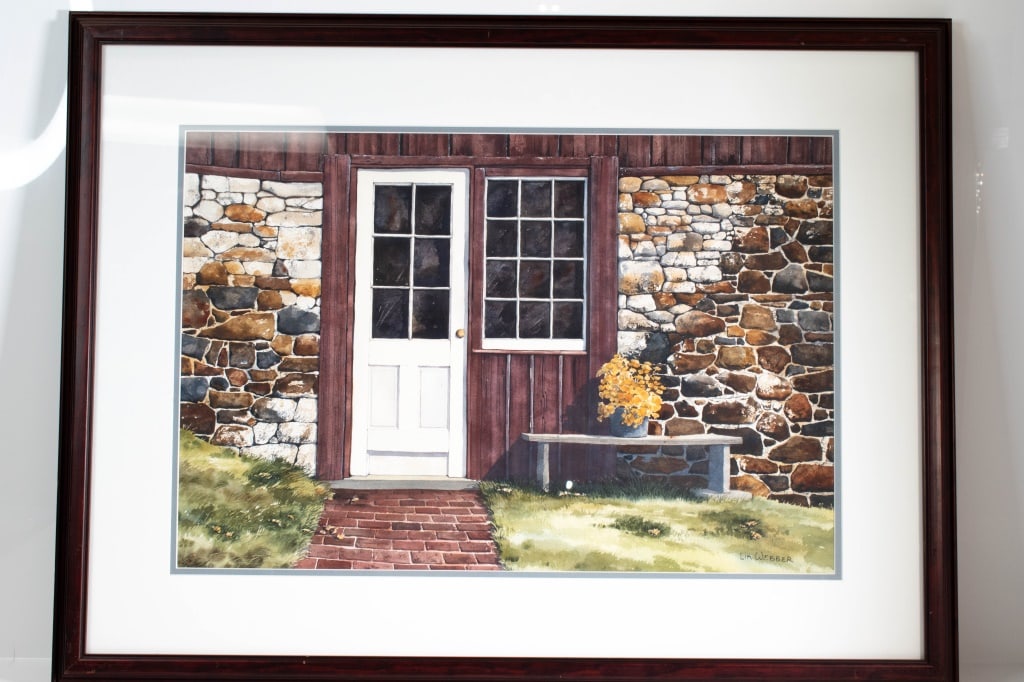 Lin Webber Watercolor (20th Century American): A nicely done watercolor by a well listed artist. Height 25 inches Length 32 inches ****We Offer In-House Shipping***