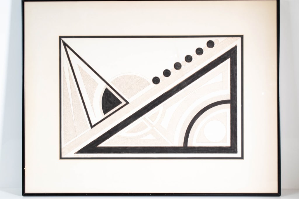 Lesley Paula Kofsky Modernist Abstract Mixed Media: Height 20" Length 26" ****We Offer In-House Shipping***