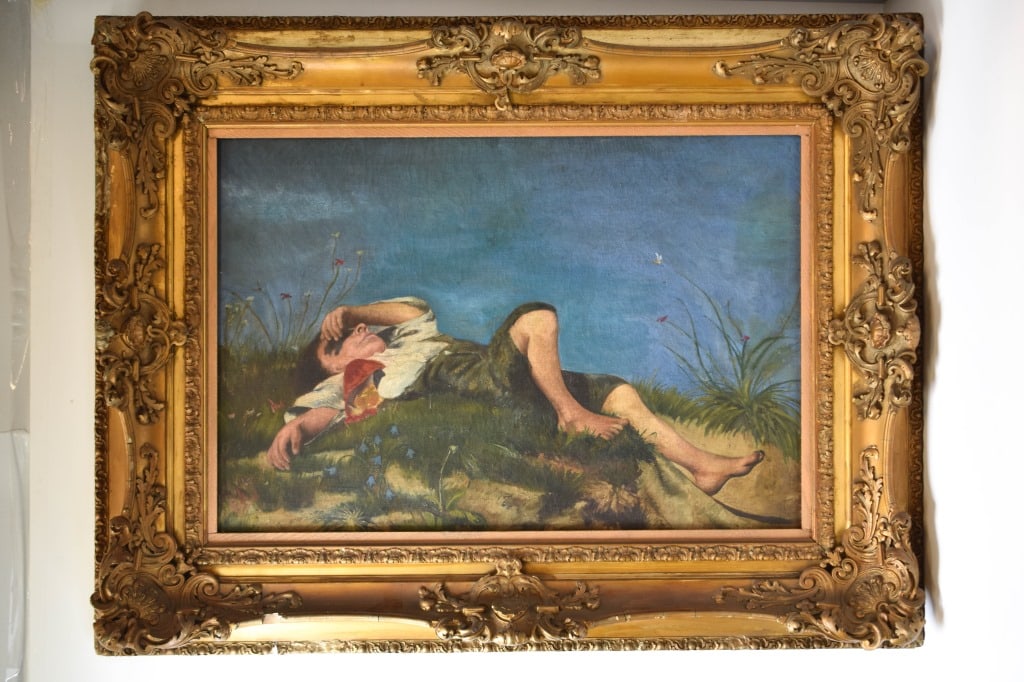 Franz Von Lenbach Oil on Canvas The Shepherd Boy (1 of 11)