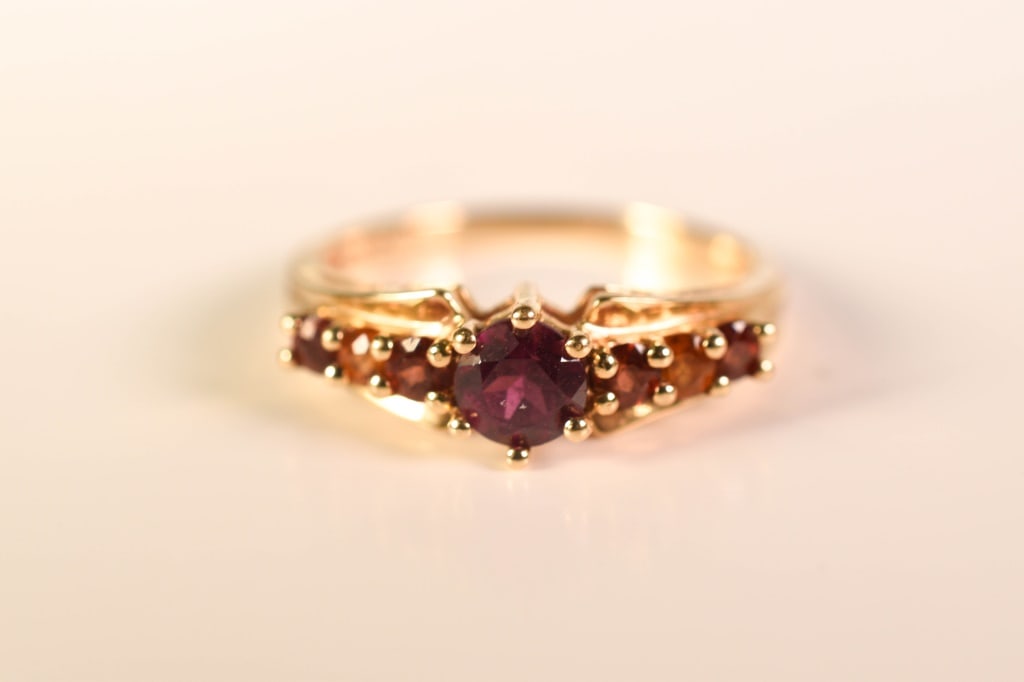 14K Gold & Garnet Ring (1 of 5)