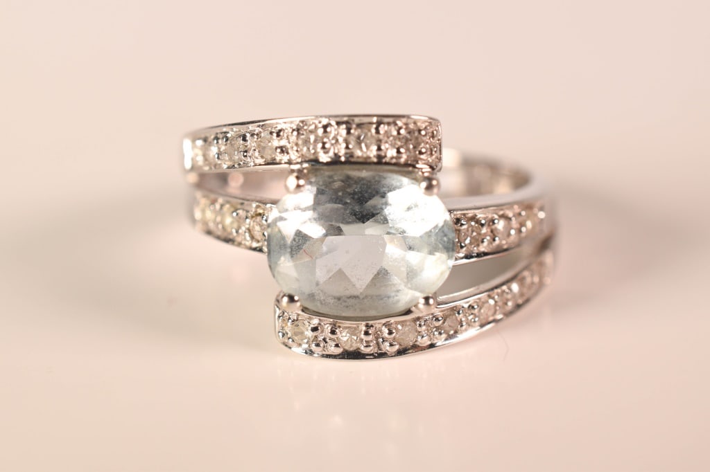 14K Gold, Diamond & Aquamarine 4.6 Grams (1 of 6)